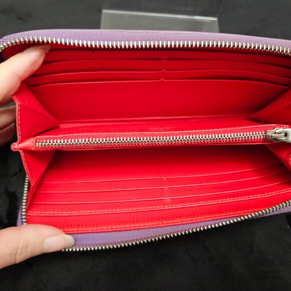 Christian Louboutin Spike Studs Zipper Wallet - Rare Color - Picture 7 of 16